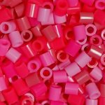 画像2: ピクセルビーズ （5mm） ピンクカラー5色 ランダムアソートミックス 1000粒 PNX02 (2)