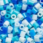 画像2: 【在庫限り】フューズビーズ ミドル（5mm）ブルーカラー5色 ランダムアソートミックス 1000粒 RMBL (2)